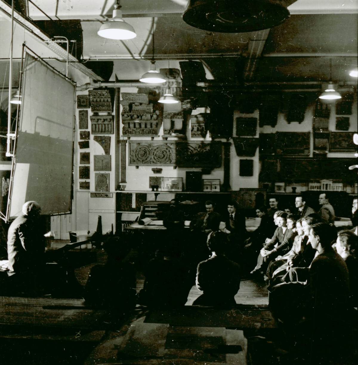Russell Westwood, Sir Albert Richardson P.R.A. lecturing, 1953.