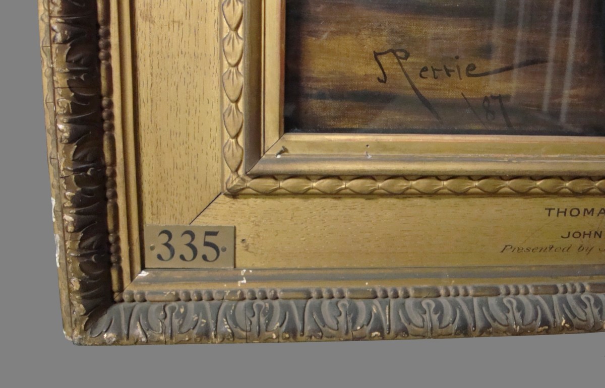 Unknown, Frame for John Pettie RA 'Portrait of Thomas Faed, R.A.'