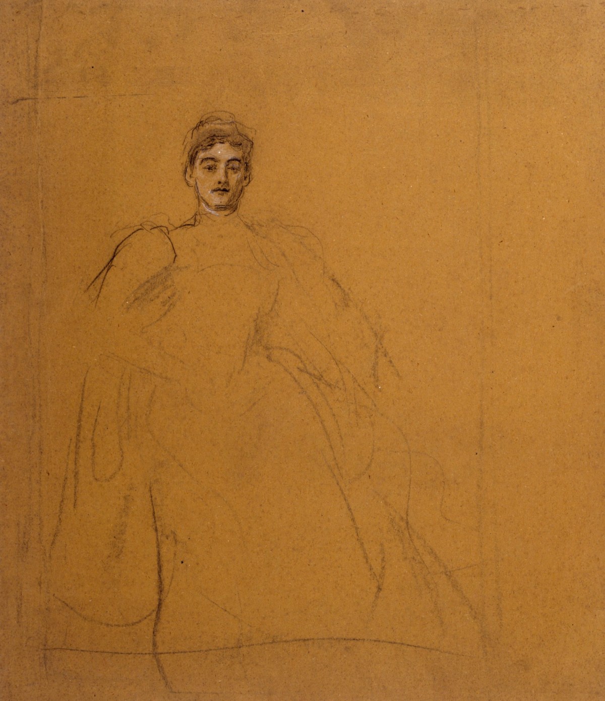 Sir John Everett Millais Bt. PRA, Study for the portrait of Candida, Marchioness of Tweeddale