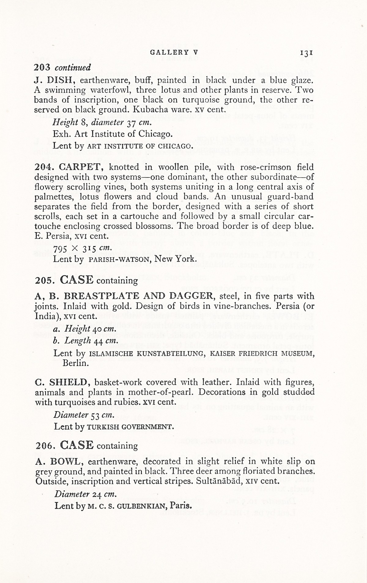 Page 159 of 1931 - International Exhibition of Persian Art