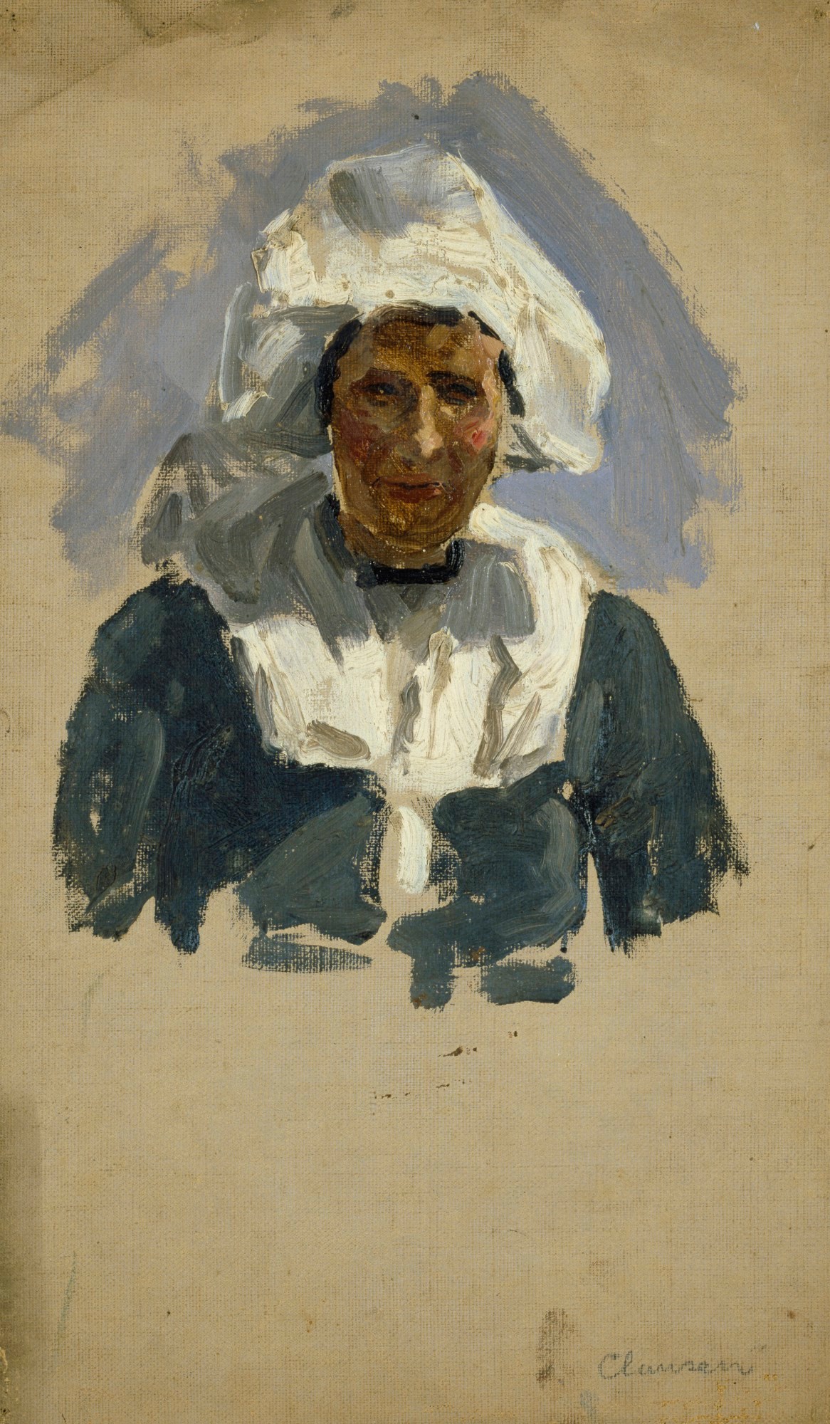 Sir George Clausen RA, Study of a Dutch woman (Volendam)