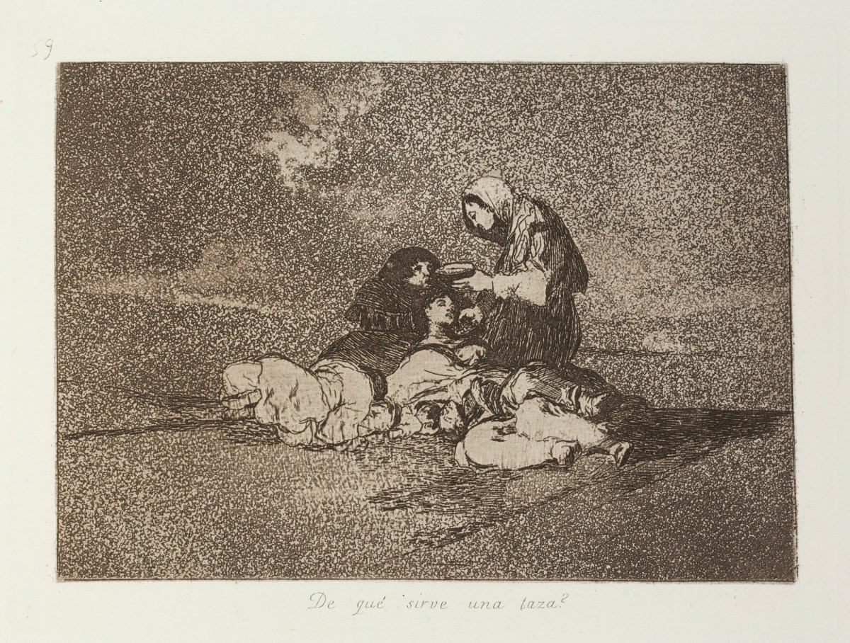 Francisco Goya, 'De qué sirve una taza?'