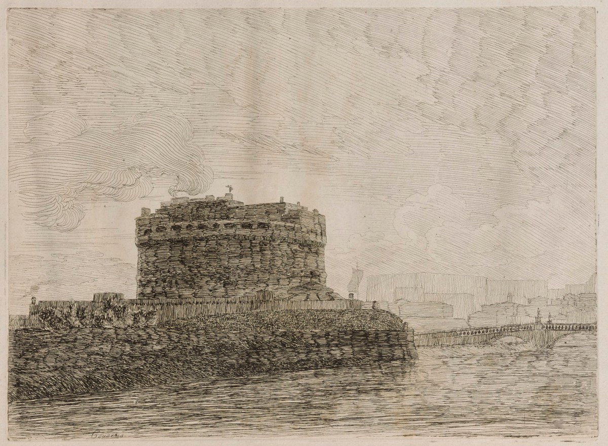 Alexander Cozens, Castel St Angelo in Rome