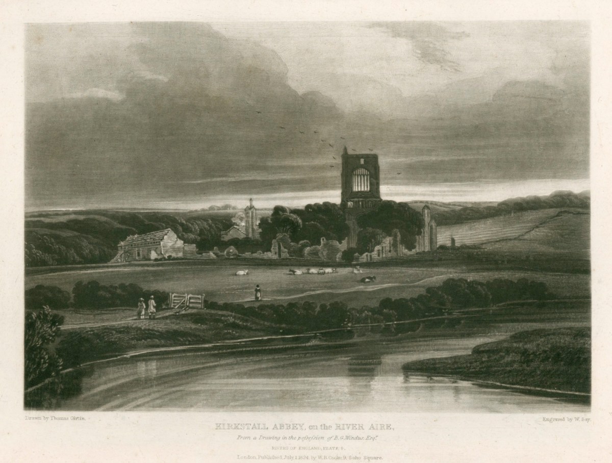 Thomas Girtin, Kirkstall Abbey, on the River Aire