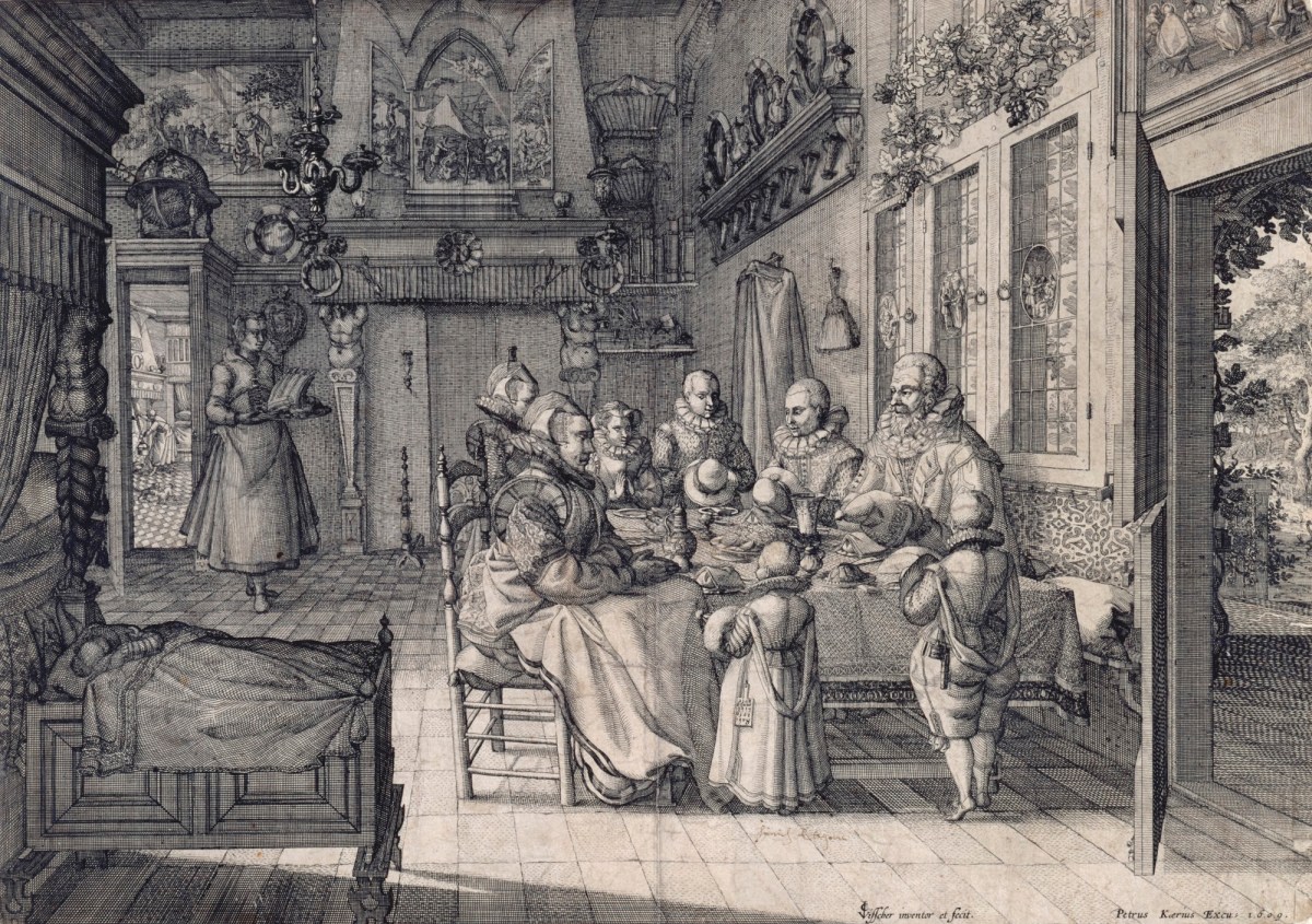 Claes Jansz Visscher, A Family saying Grace