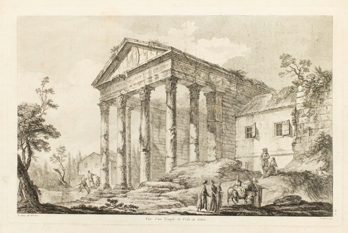 Julien-David Le Roy, View of the Temple of Pola, in Istrie.