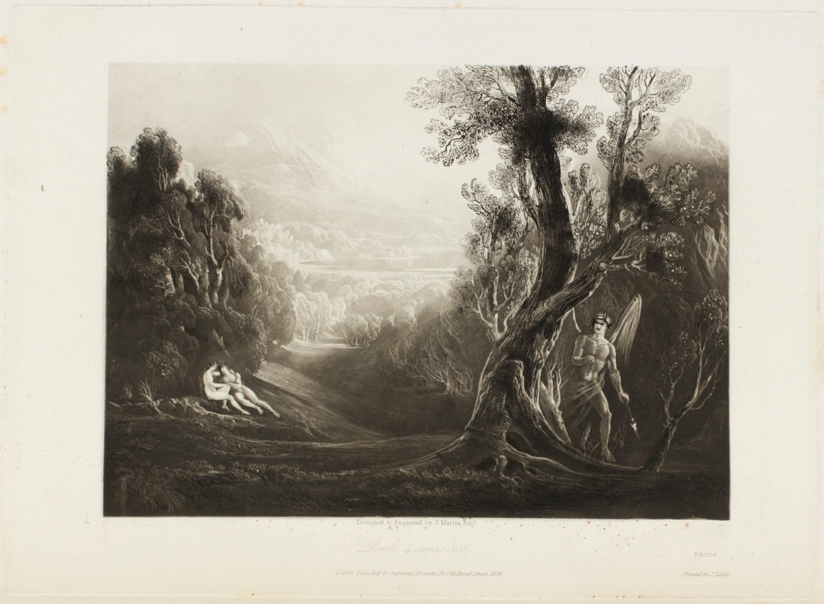 John Martin, Satan observes Adam and Eve in the garden of Eden