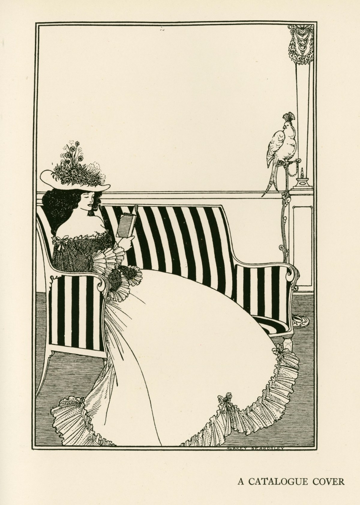 Aubrey Beardsley, Design for the front wrapper of Leonard Smithers' Catalogue of Rare Books, No. 6 (1896)