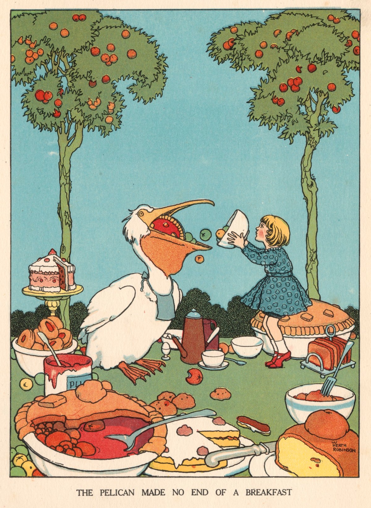 William Heath Robinson, 'The Pelican made no end of a breakfast'