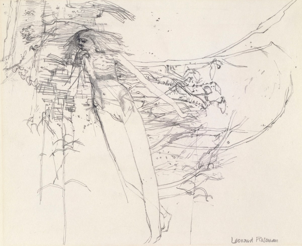Leonard Rosoman RA, Girl and Trees
