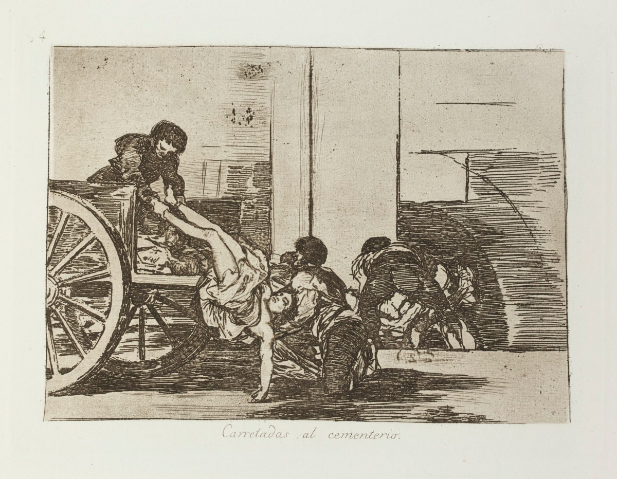 Francisco Goya, 'Carretadas al cementerio.'