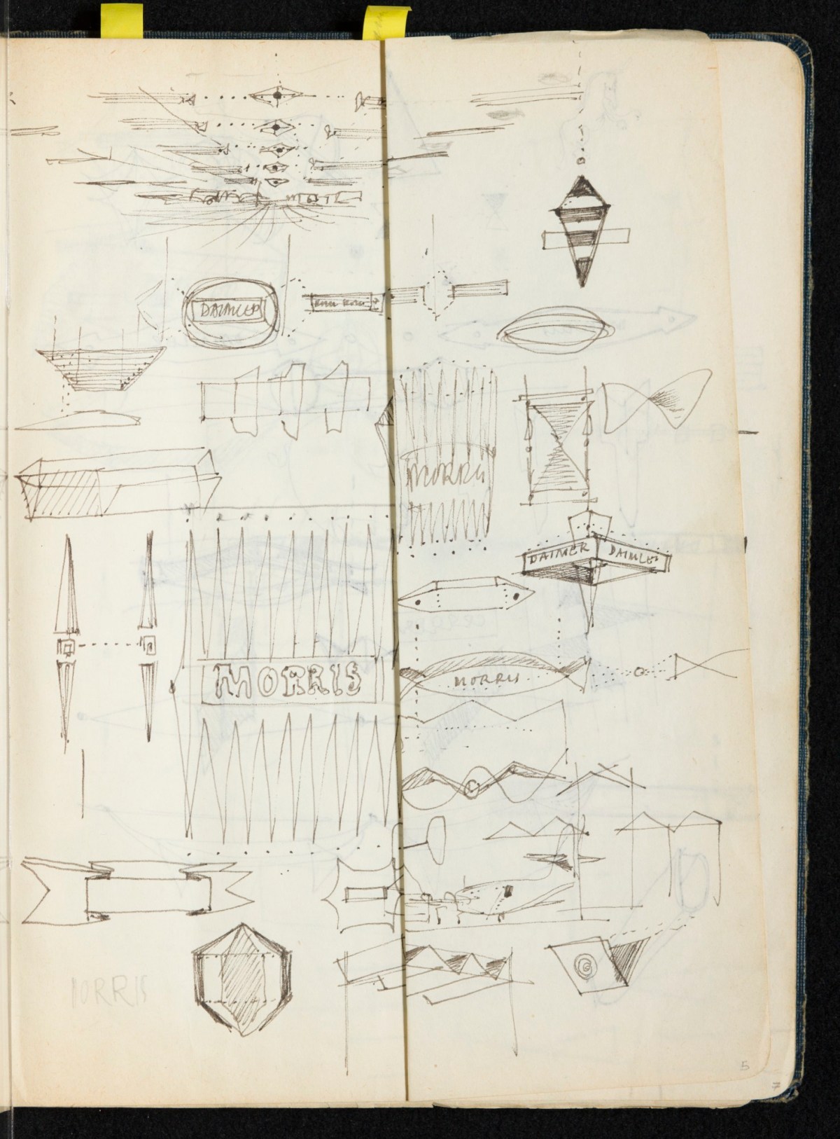 Sir Hugh Casson PRA, Britannia and Glyndebourne sketchbook