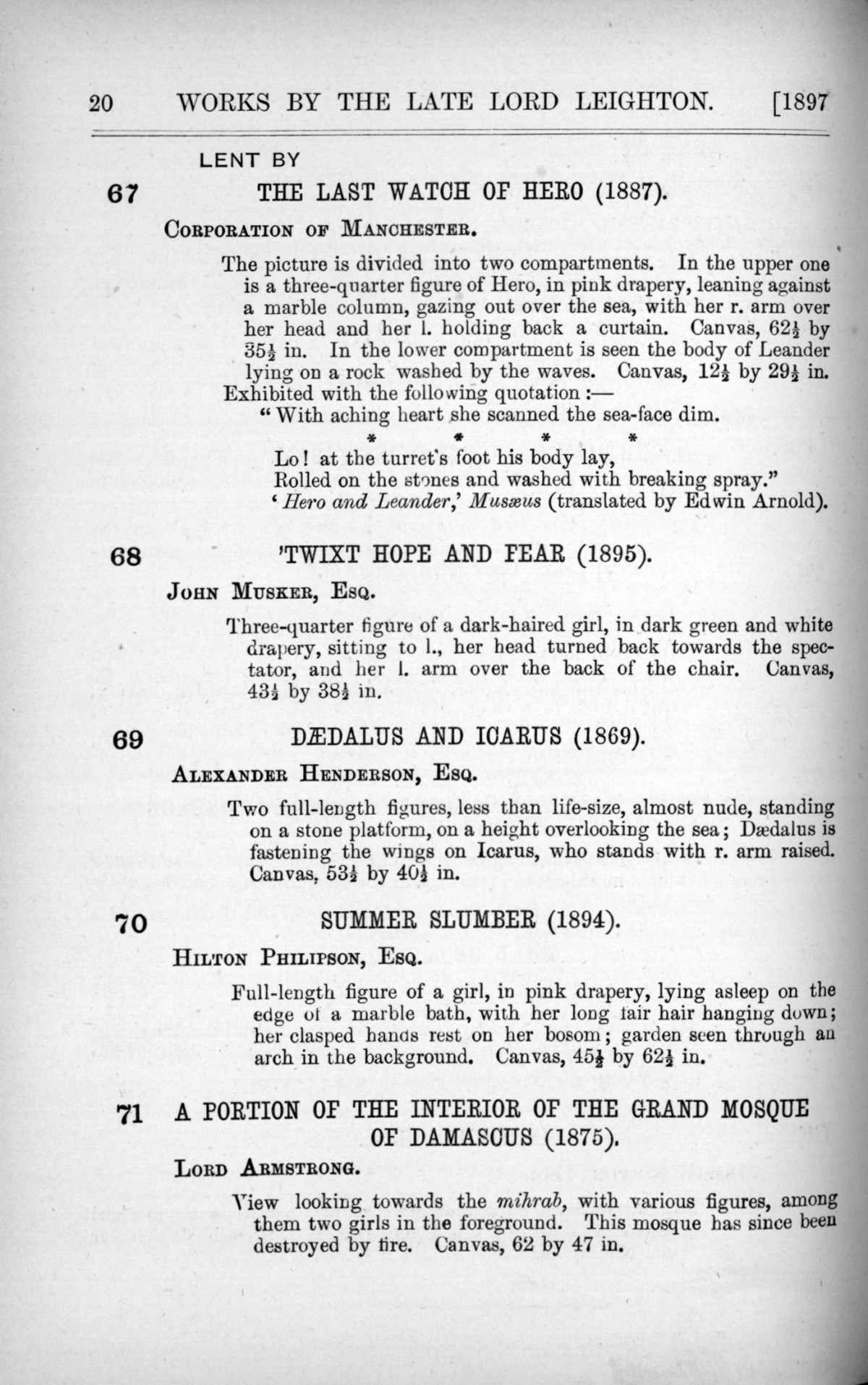 Page 20 of 1897 - Lord Leighton PRA