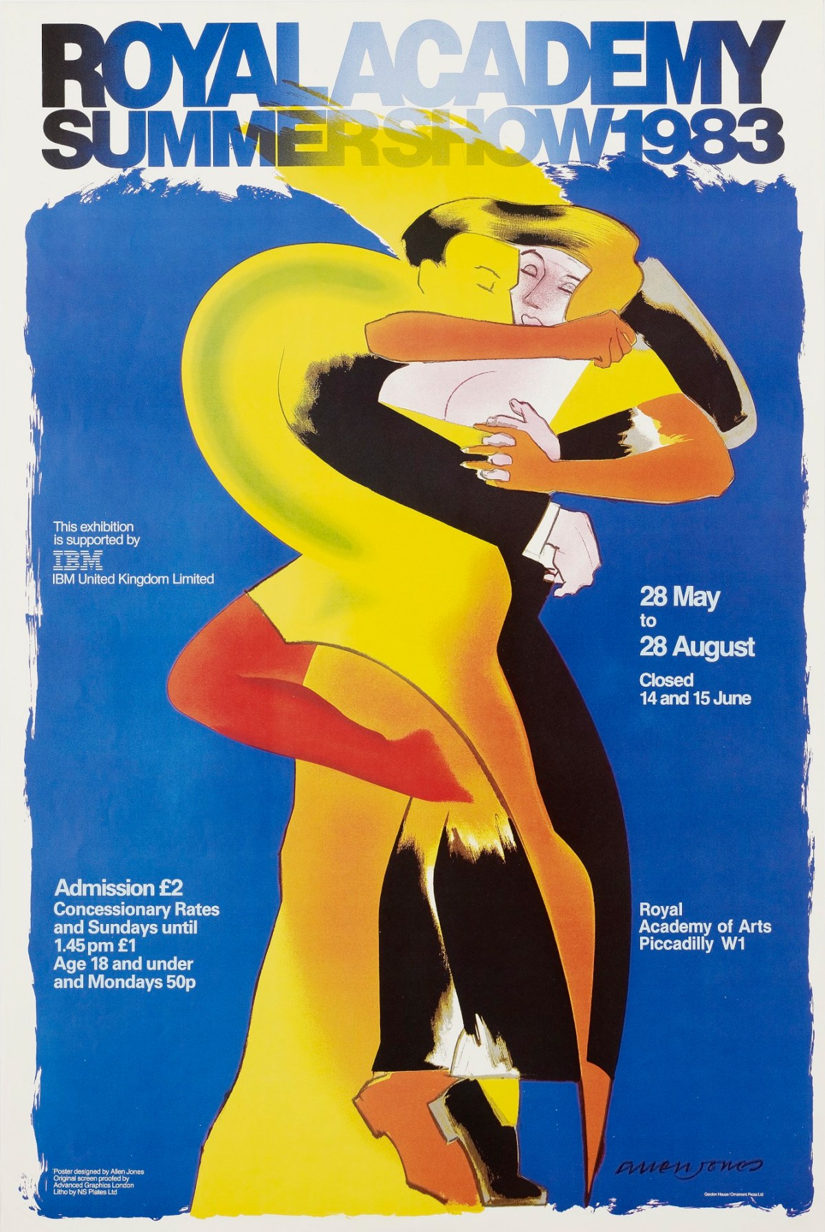 , Poster, designed by Allen Jones, Pasa Doble, and by Gordon House
