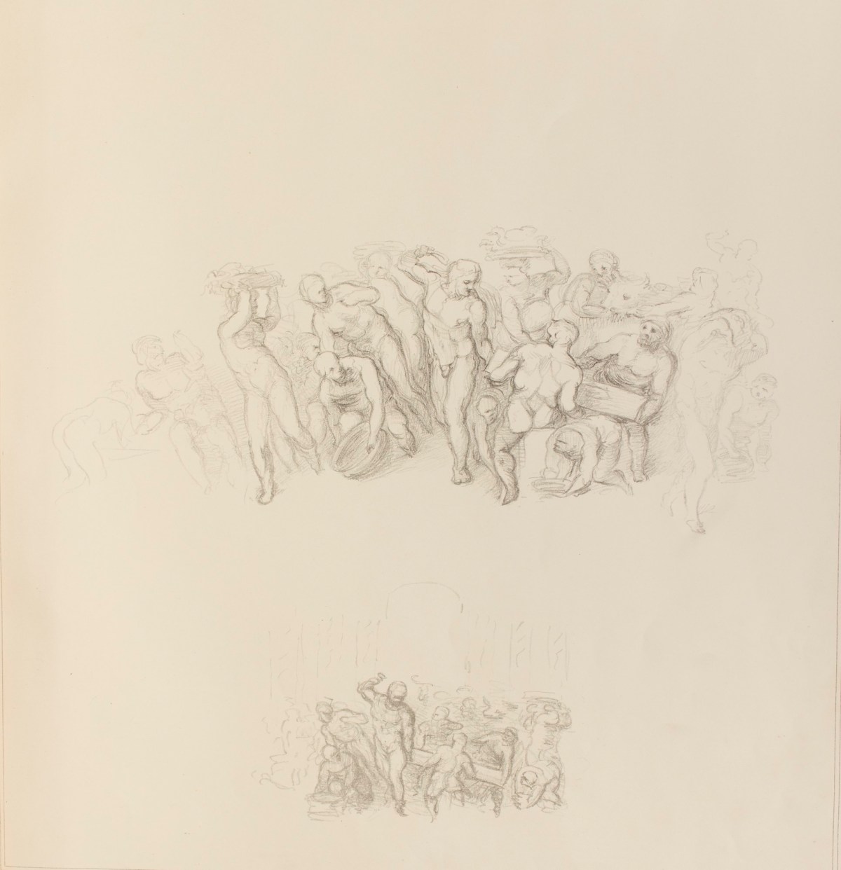 Michelangelo Buonarroti, 'The money changers from the temple' attributed to Michelangelo Buonarroti