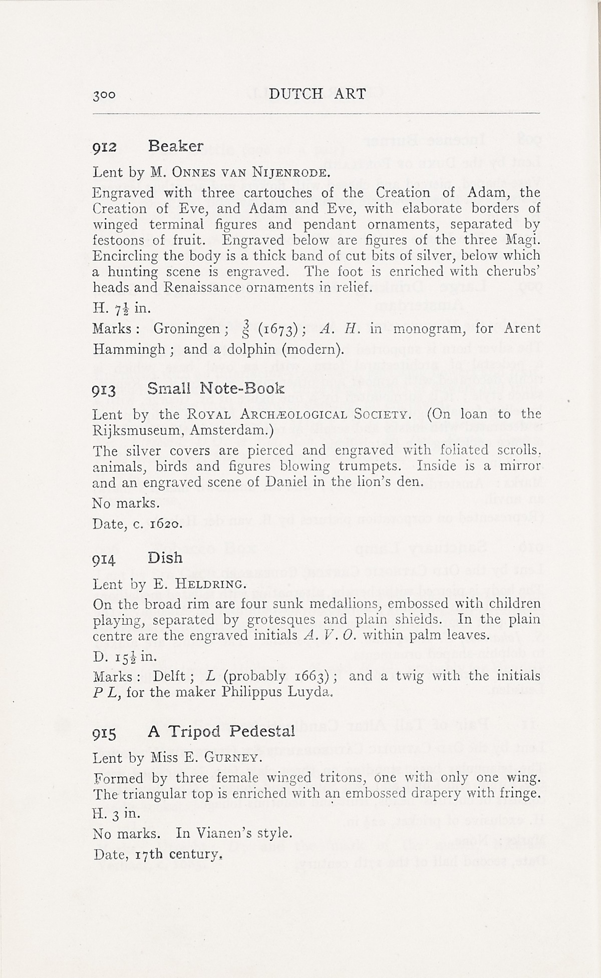 Page 304 of 1929 - Exhibition of Dutch Art 1450-1900
