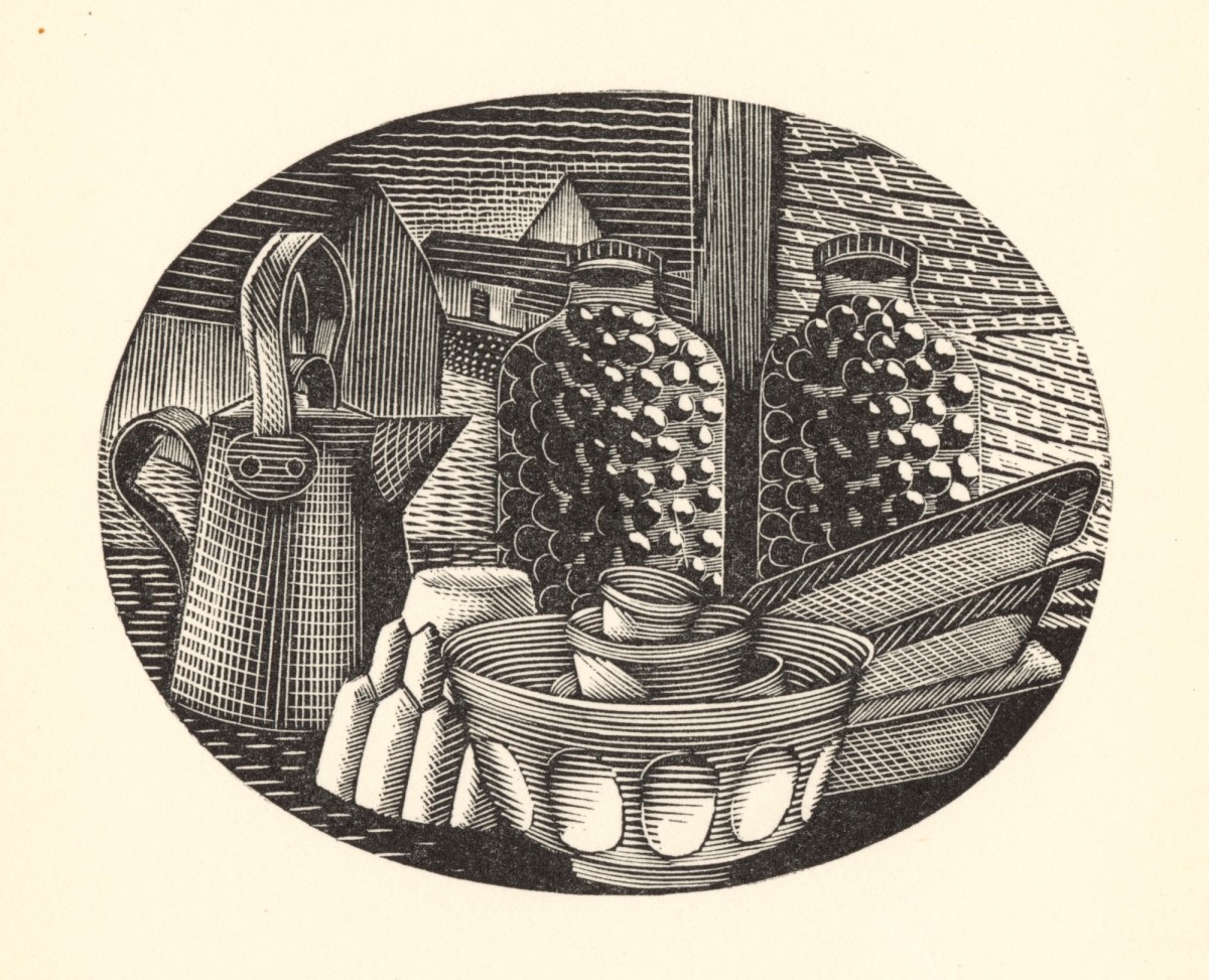 Eric Ravilious, The Kitchen Garden in October