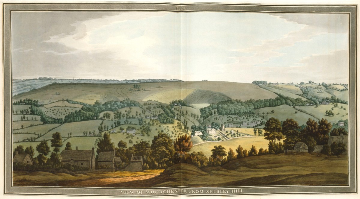 Samuel Lysons, View of Woodchester from Selsley Hill