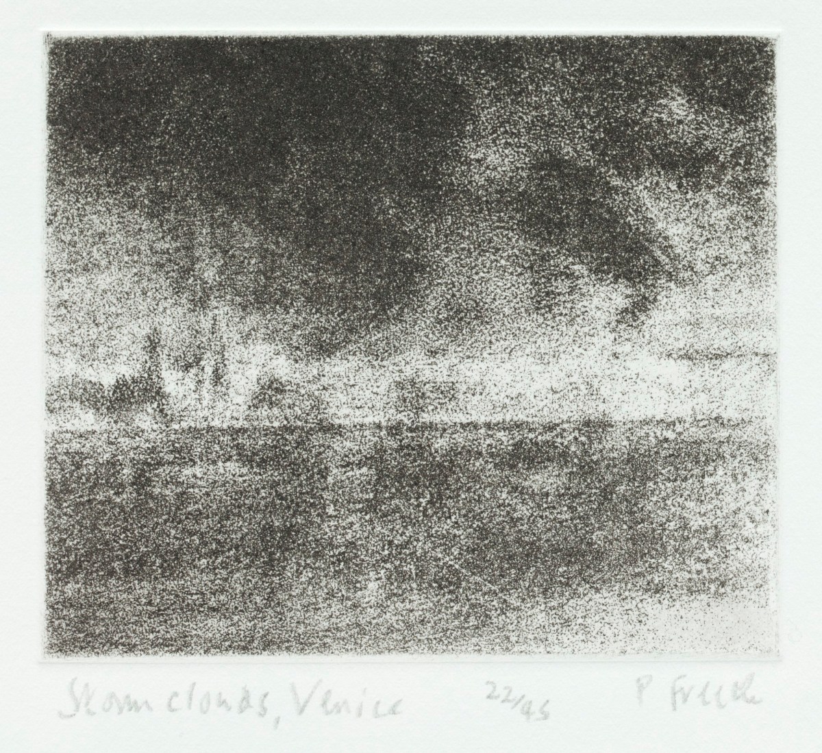 Peter Freeth RA, Storm Clouds, Venice