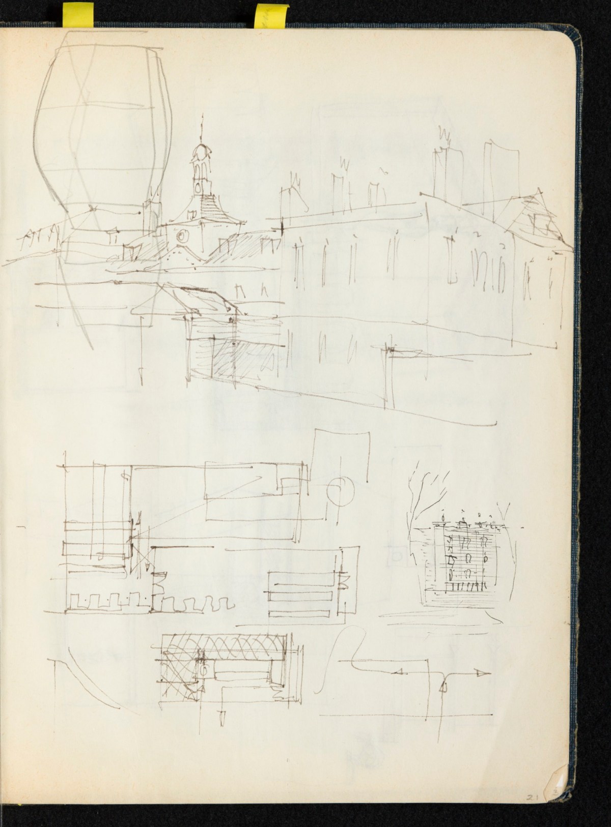 Sir Hugh Casson PRA, Britannia and Glyndebourne sketchbook