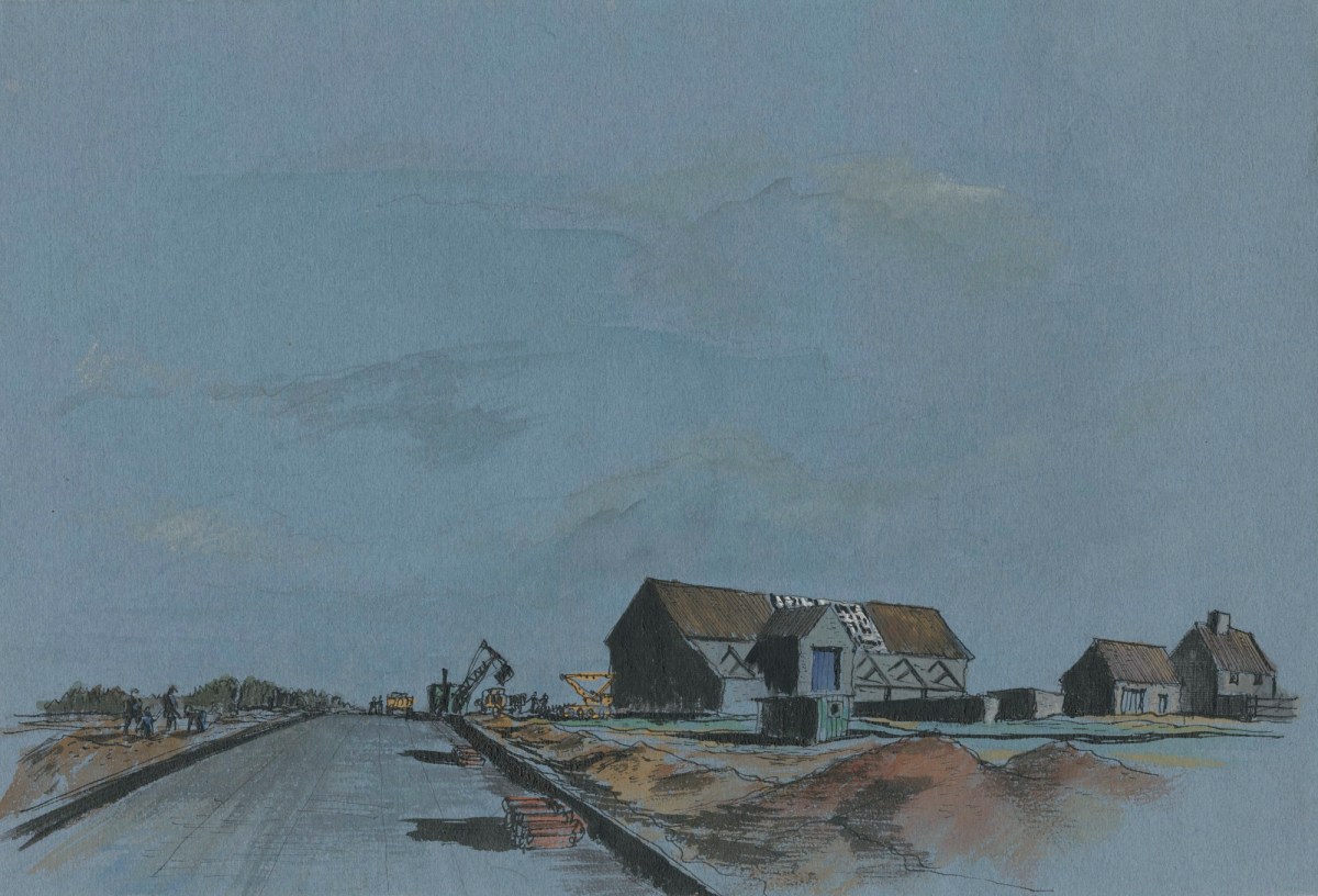 Sir Hugh Casson PRA, Barns and Roadworks
