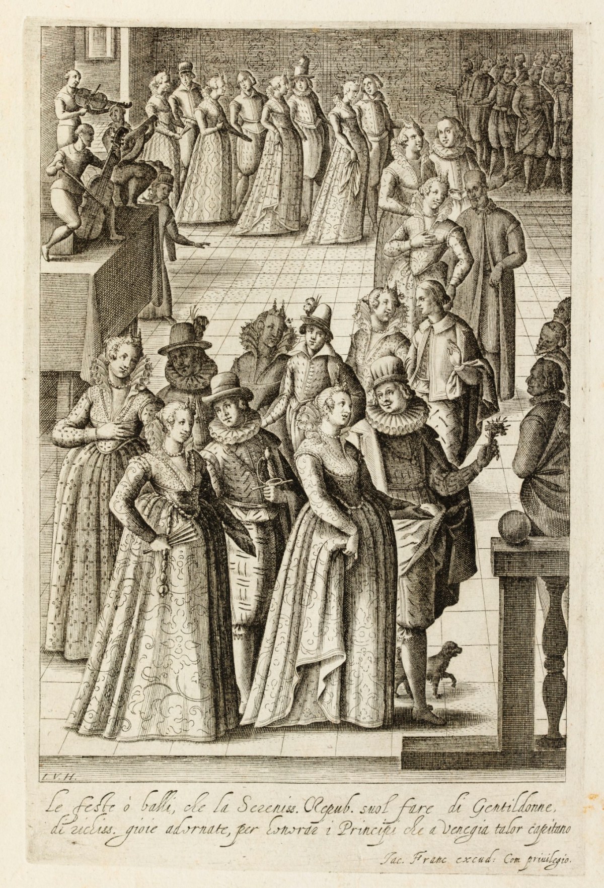 Unsigned, The balls held in Venice in honour of visiting princes.