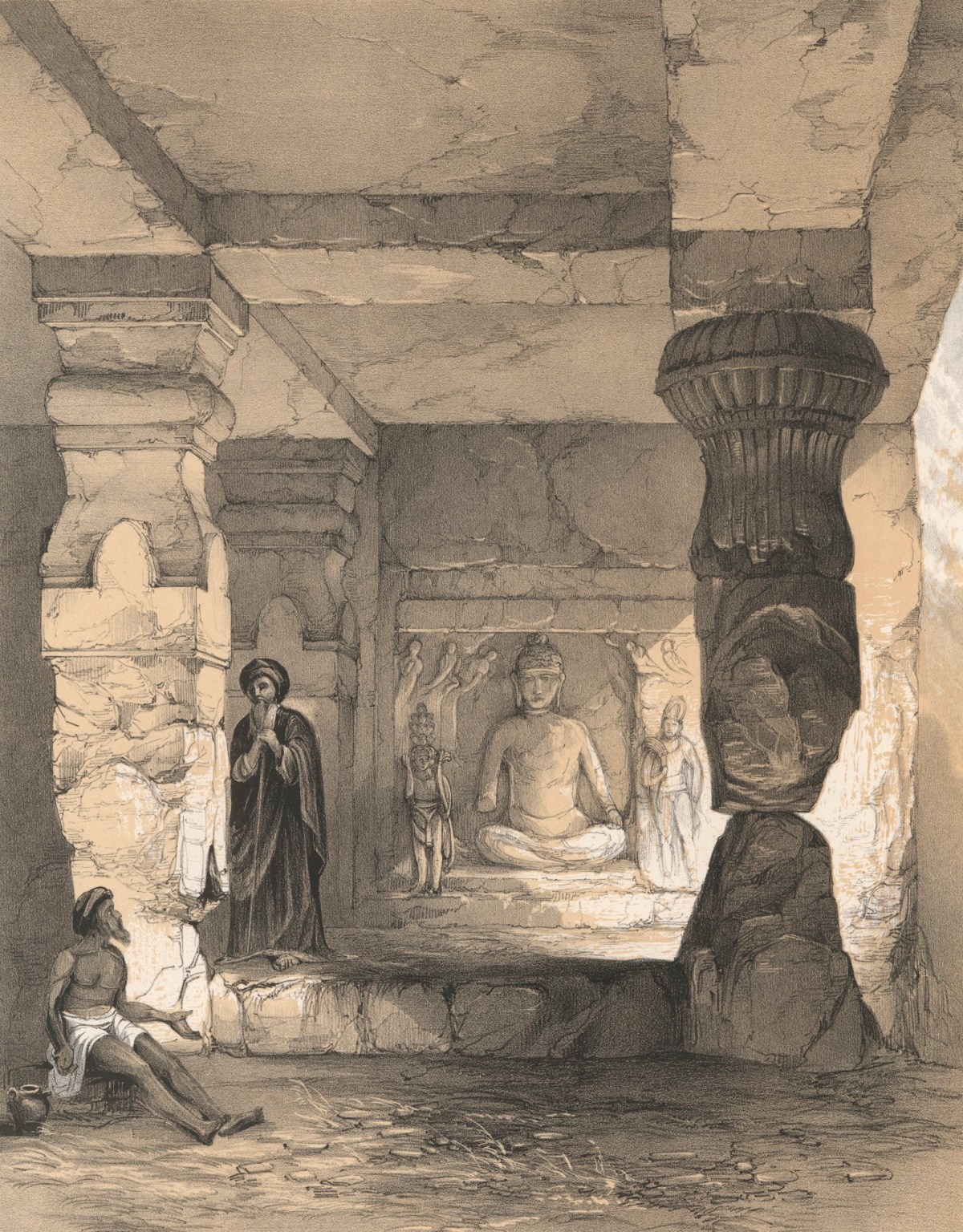 James Fergusson, Kannari: Interior of Small Vihara