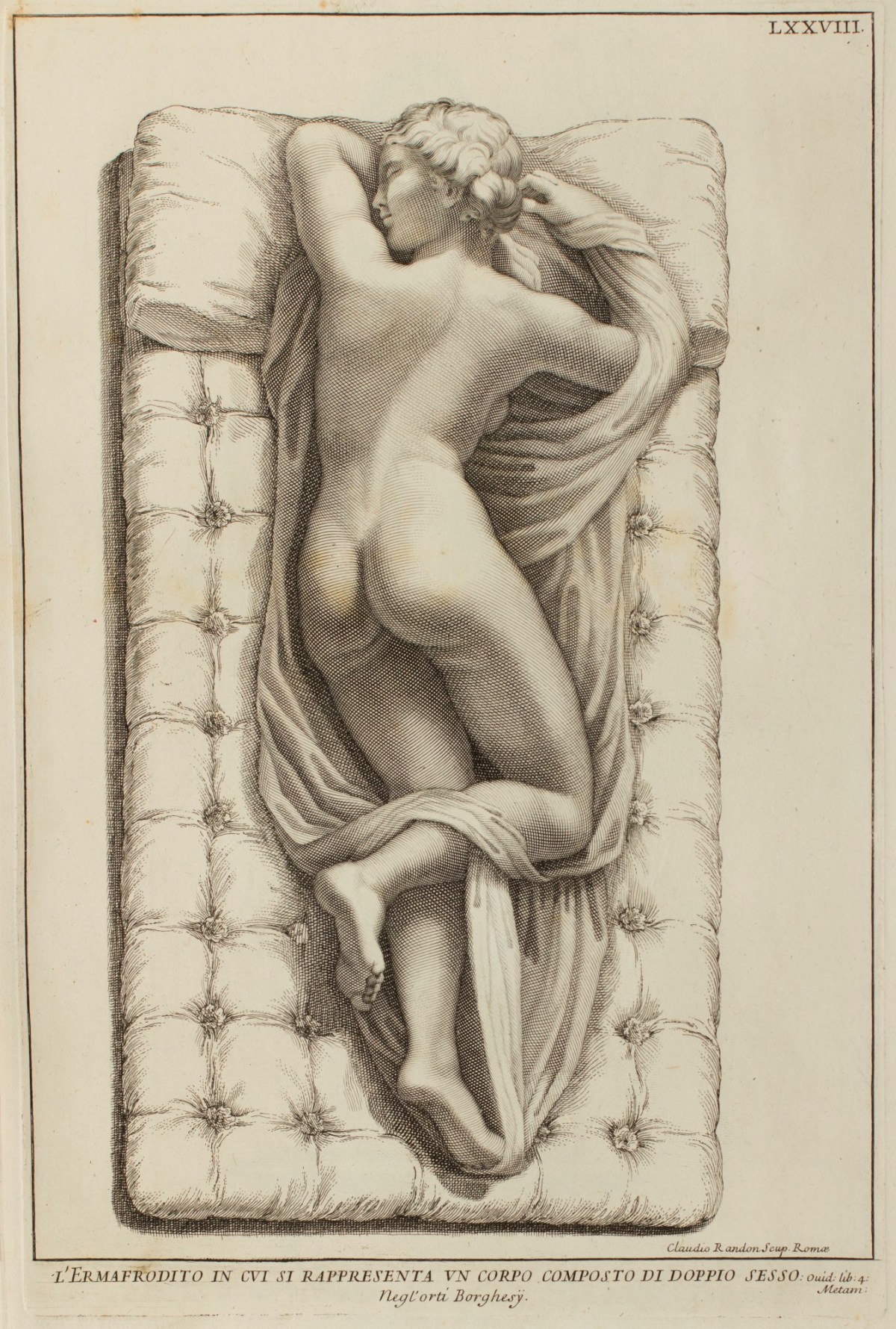 Domenico de Rossi, Sleeping Hermaphroditus