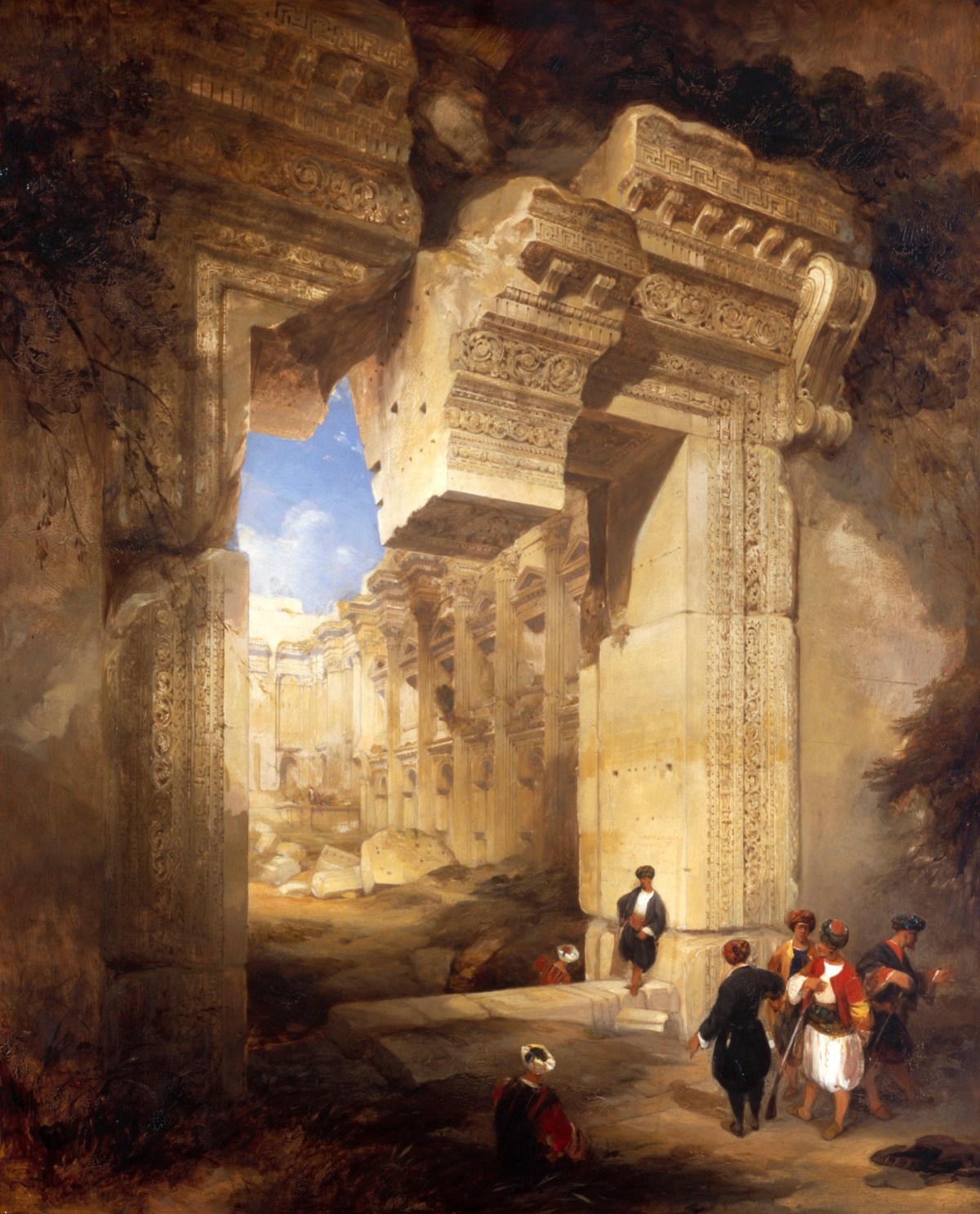 David Roberts RA, The Gateway to the Great Temple at Baalbec