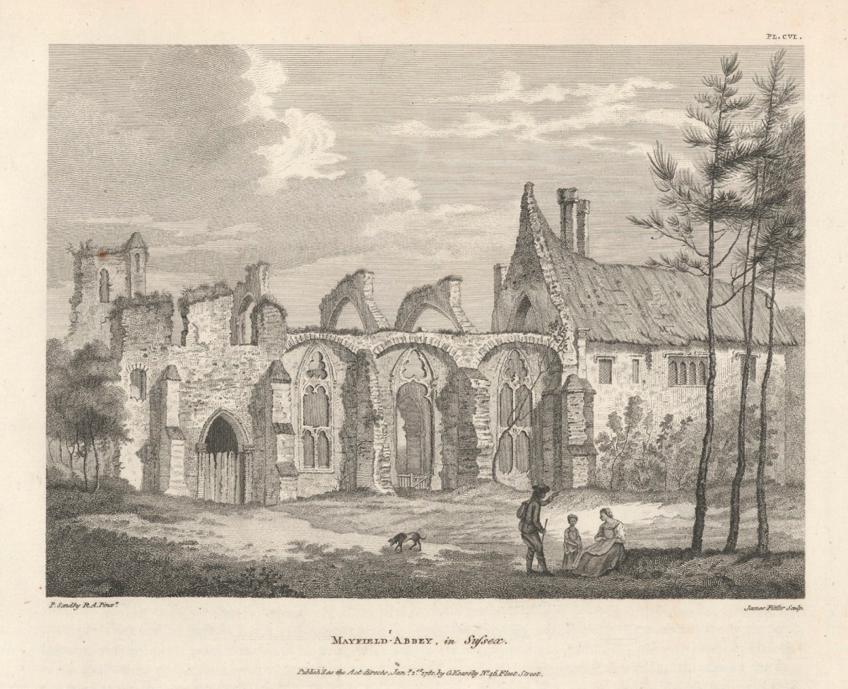 Paul Sandby RA, Mayfield Abbey, in Sussex