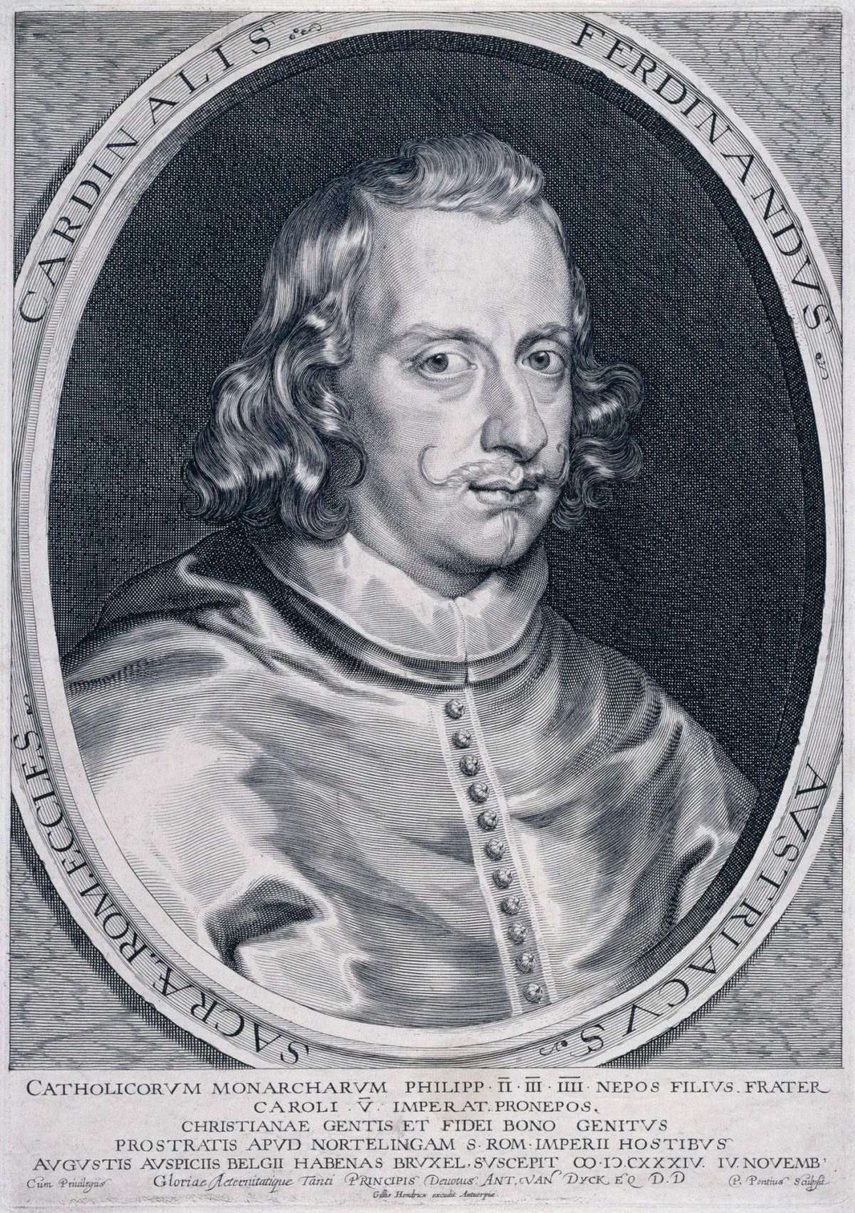 Paulus Pontius, Portrait of the Cardinal-Infante Ferdinand