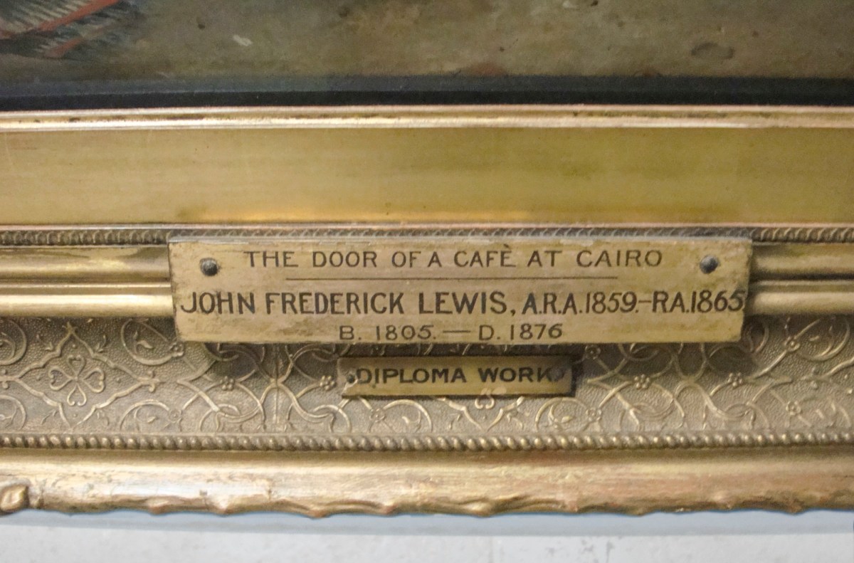 Unknown, Frame for John Frederick Lewis RA 'Door of a Cafe in Cairo'