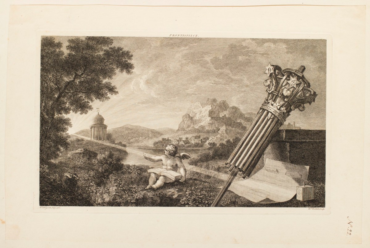 William Hogarth, Frontispiece to Joshua Kirby's Perspective of Architecture