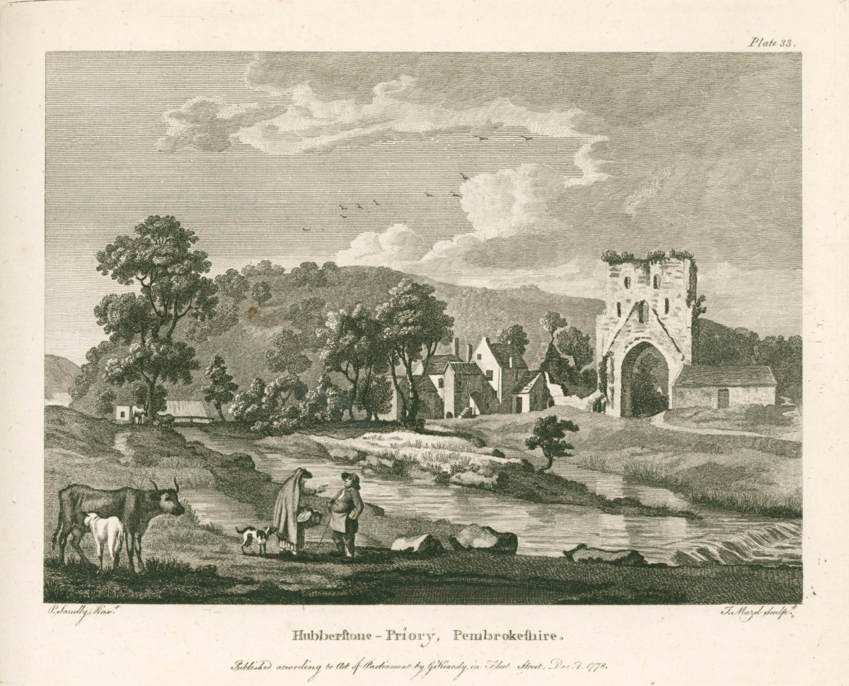Paul Sandby RA, Hubberstone Priory, Pembrokeshire
