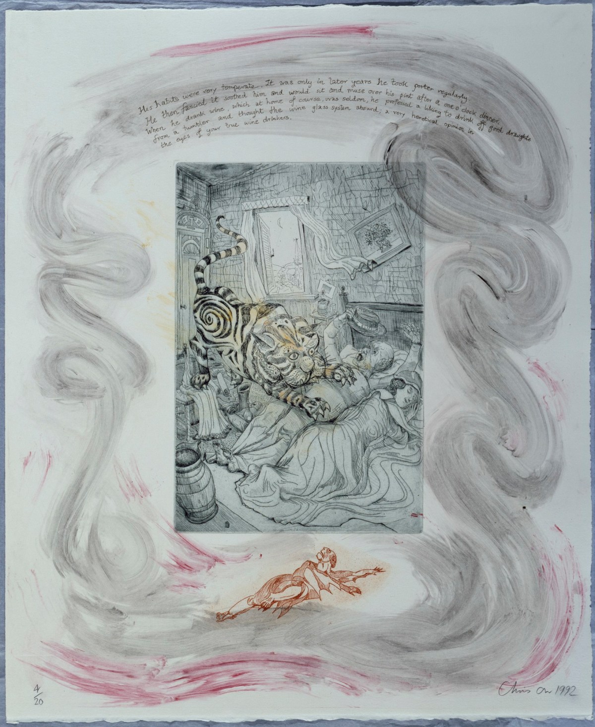 Chris Orr RA, The Life of W. Blake, 'Tyger'