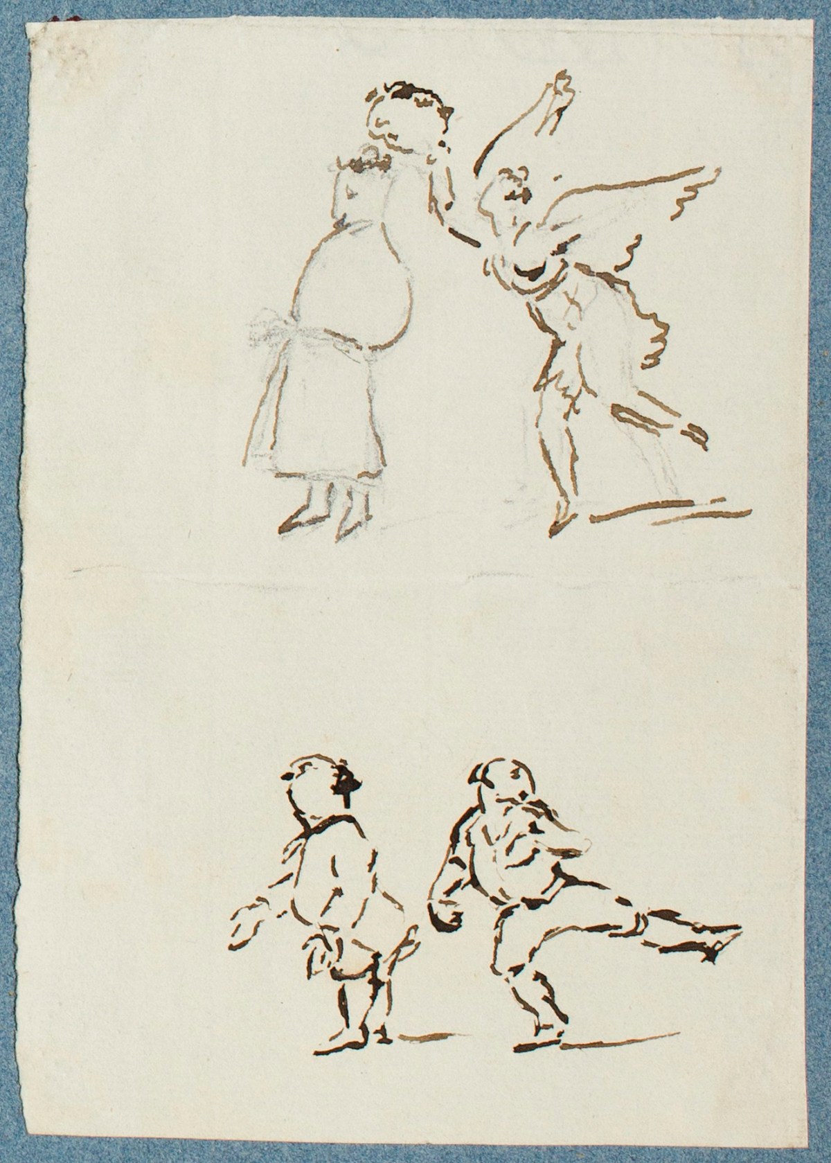 George Dance RA, Sketches of four figures