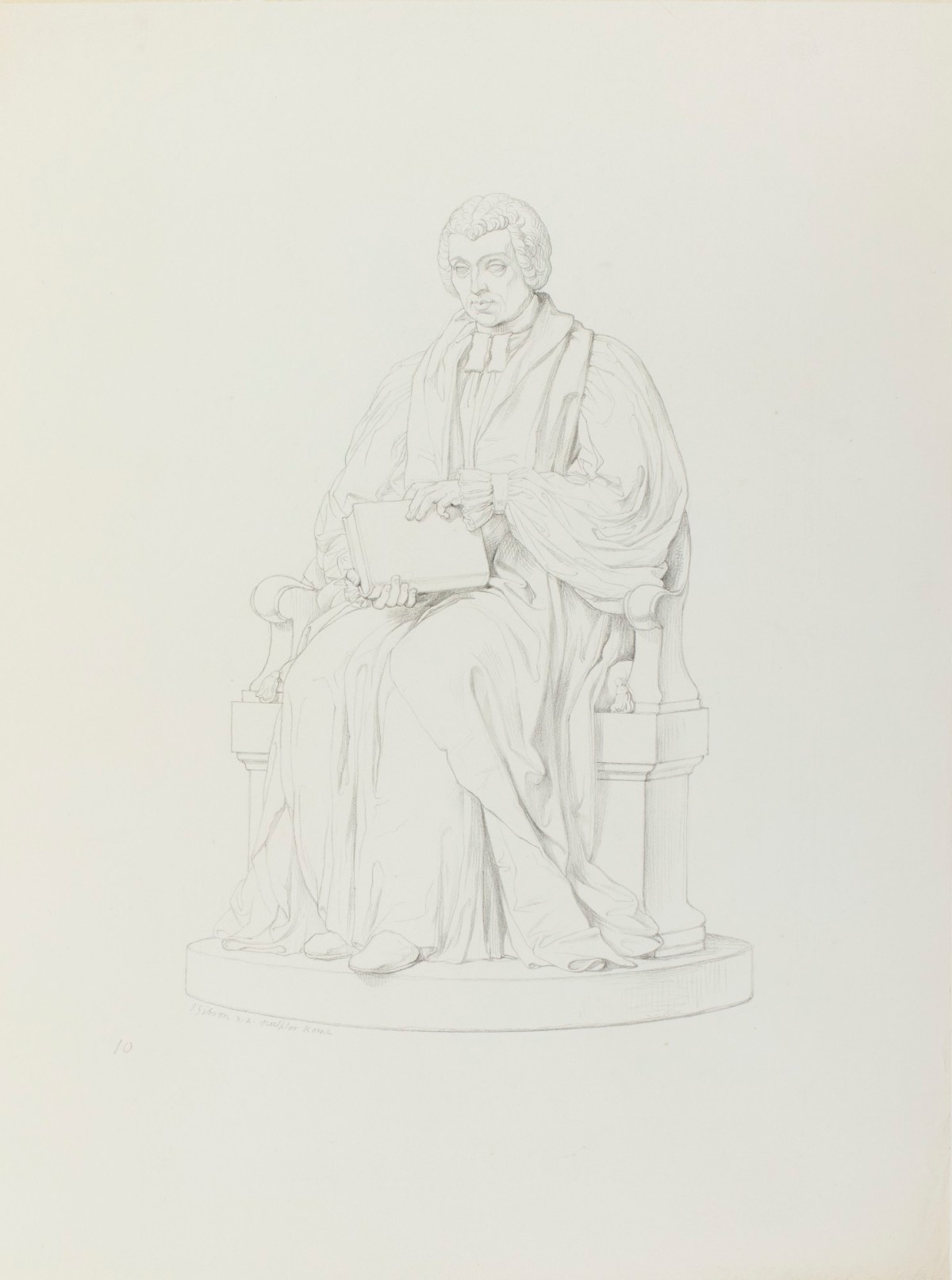 Paolo Guglielmi, Study after the statue of the Rt. Rev. van Mildert, Bishop of Durham