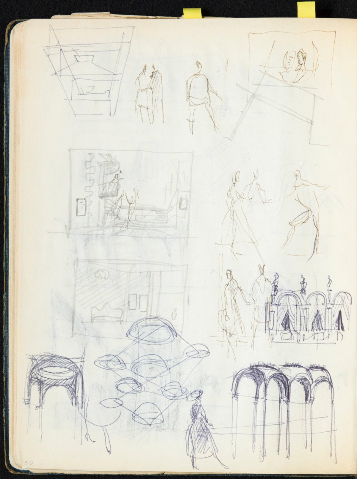 Sir Hugh Casson PRA, Britannia and Glyndebourne sketchbook