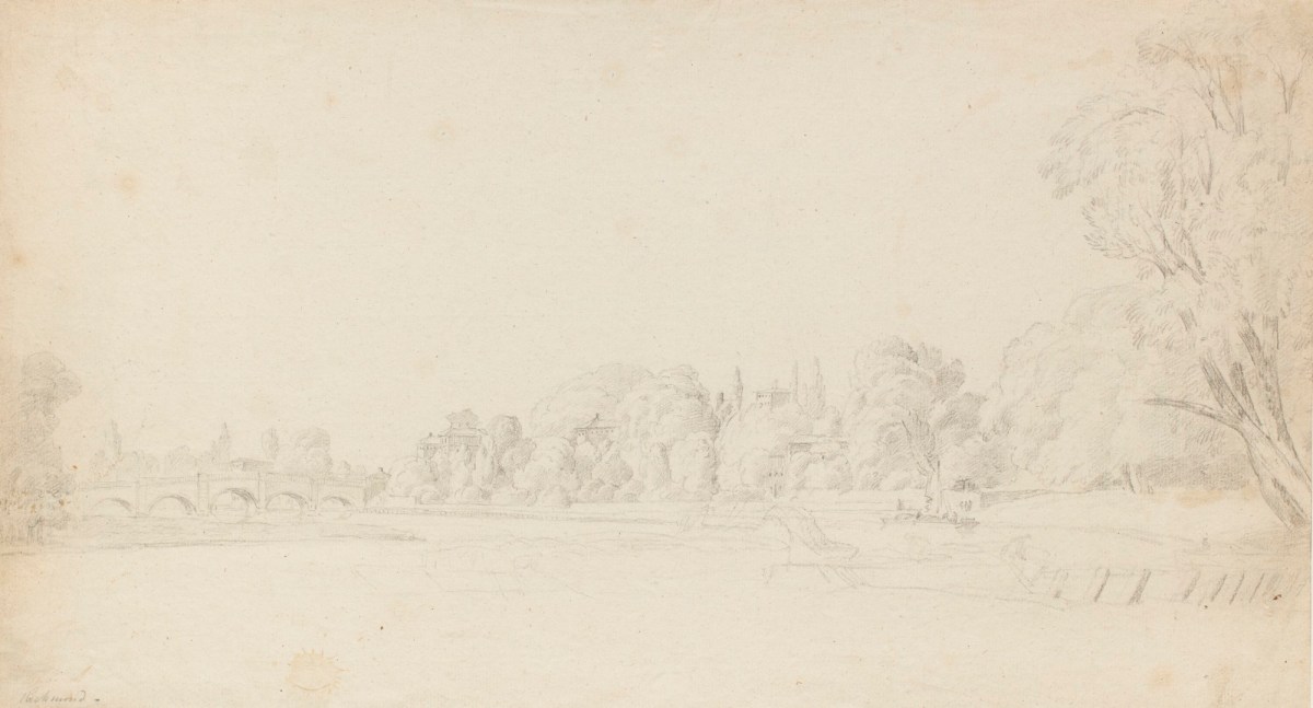 Philip Reinagle RA, Riverbank in Richmond