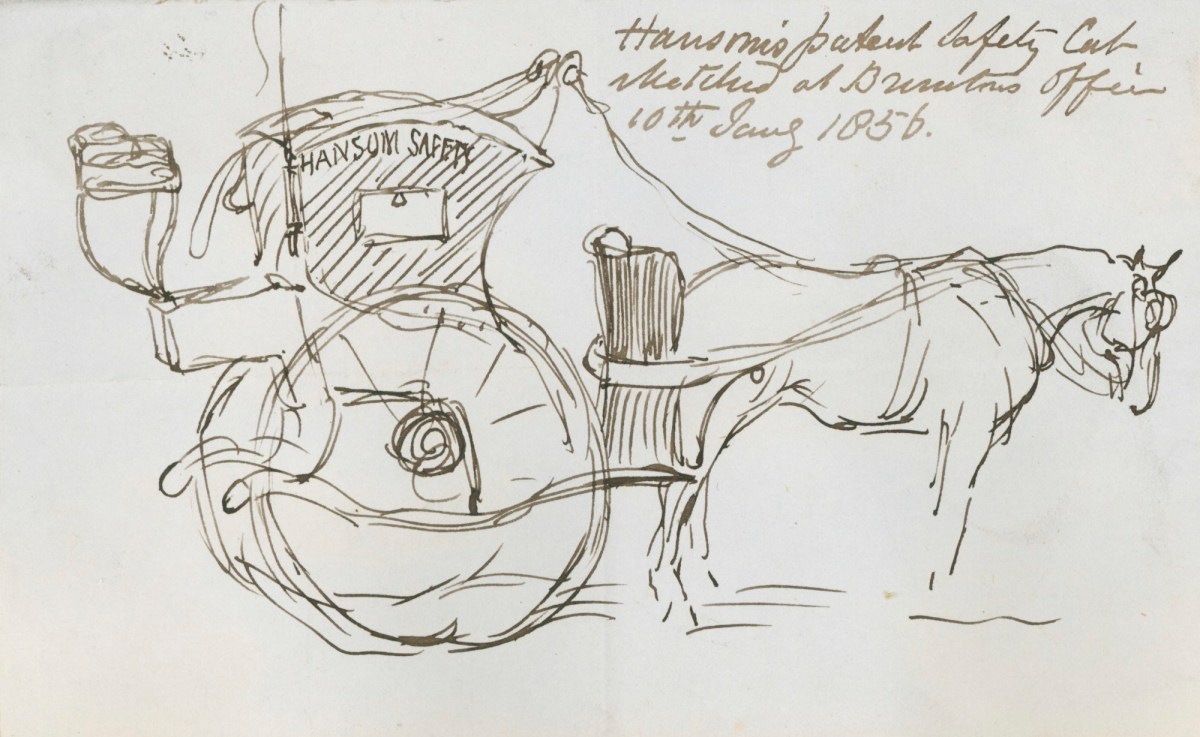 Sir John Gilbert RA, A Hansom cab