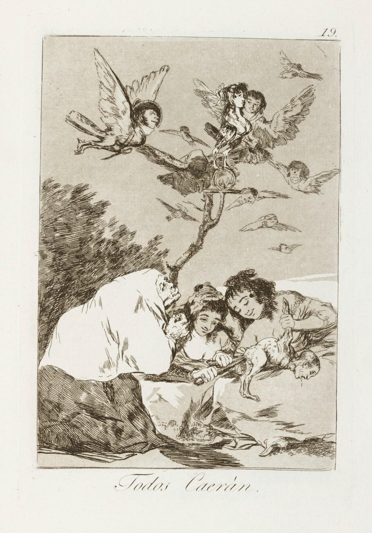Francisco Goya, 'Todos caerán.'