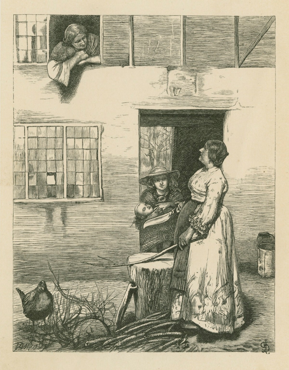 George John Pinwell, At the Threshold