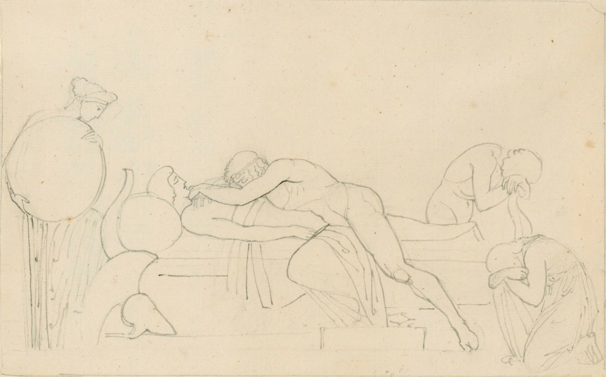 John Flaxman RA, Thetis Bringing the Armour to Achilles