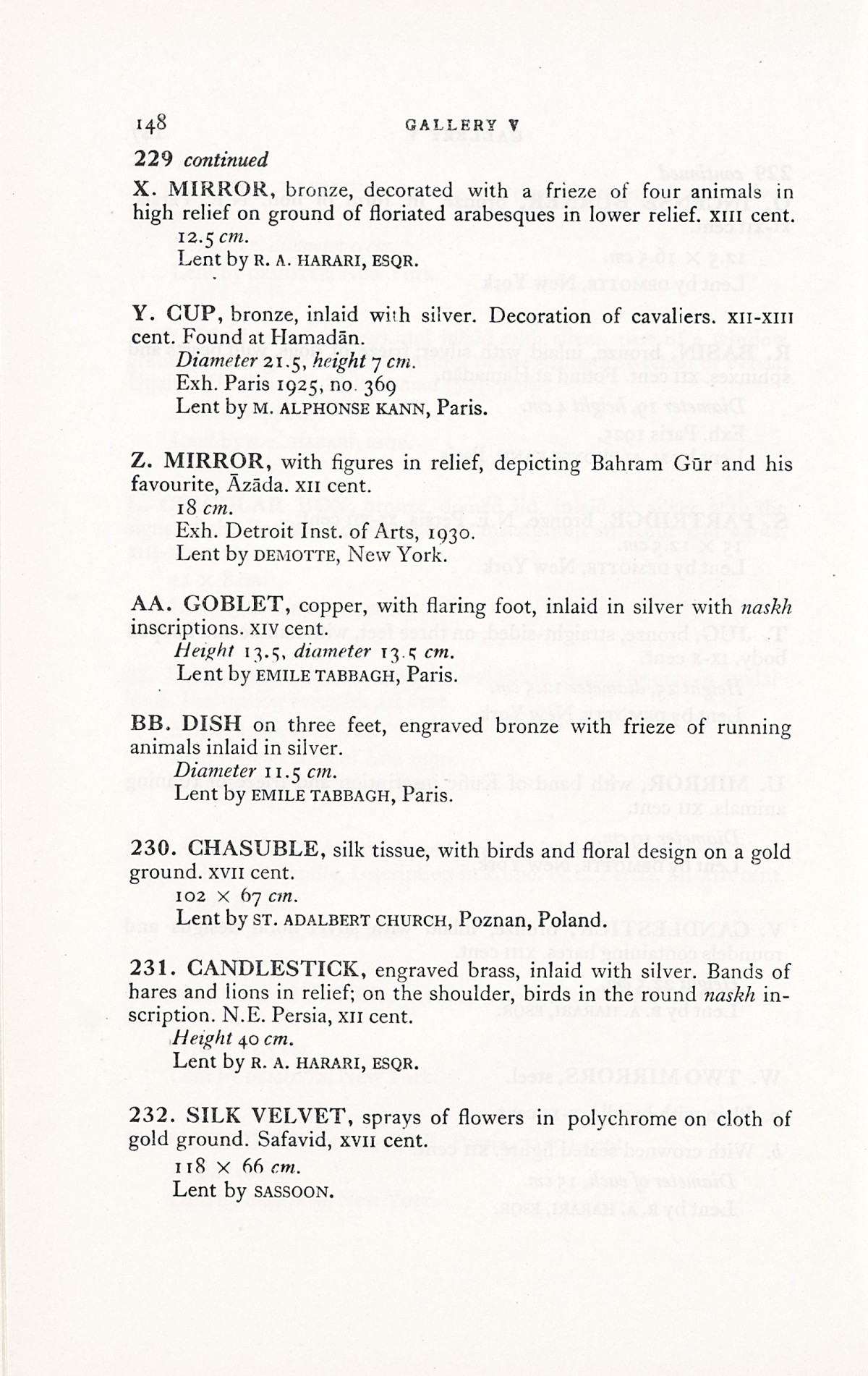 Page 176 of 1931 - International Exhibition of Persian Art