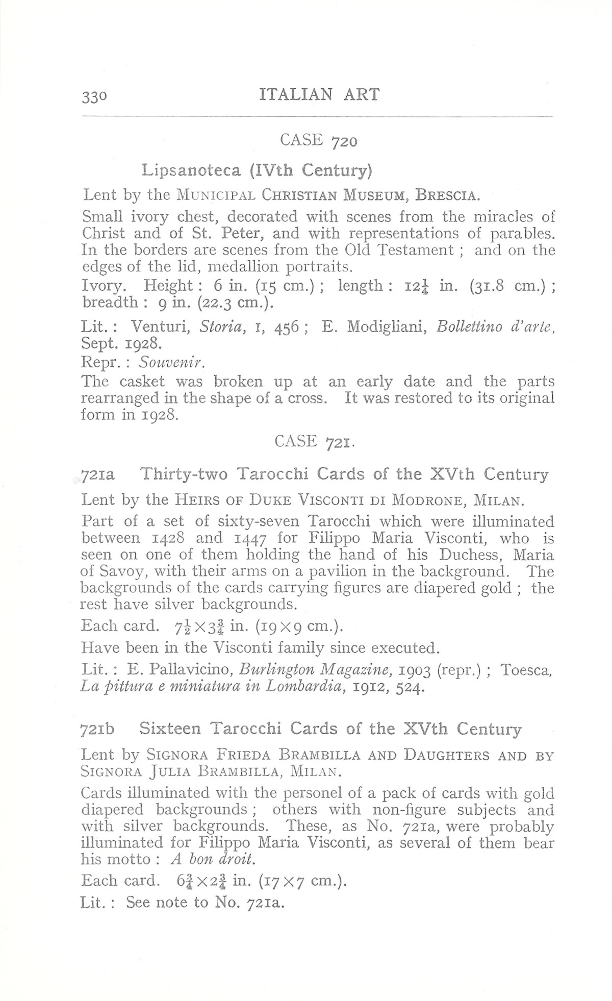 Page 334 of 1930 - Exhibition of Italian Art 1200-1900