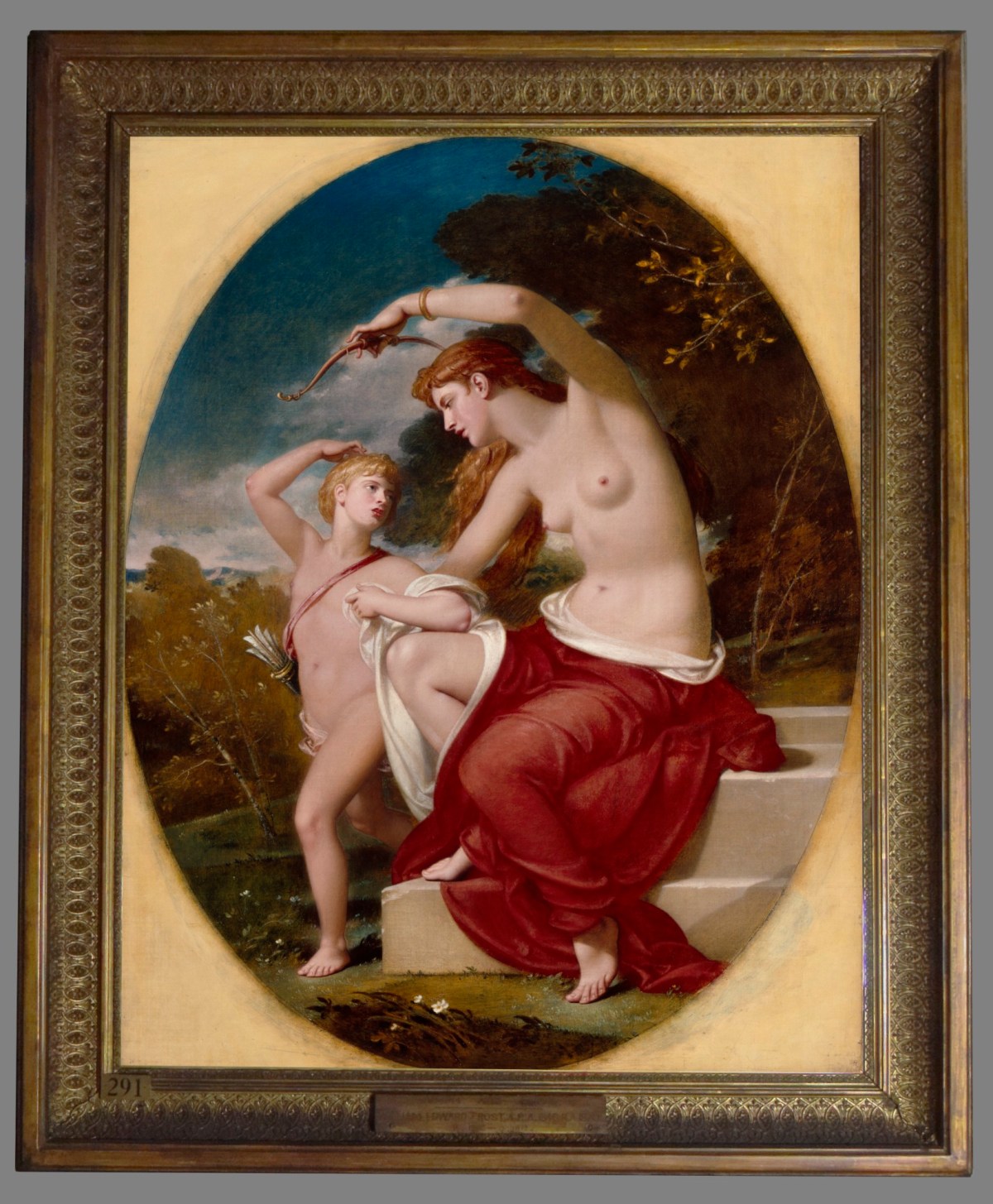 Unknown, Frame for William Edward Frost RA 'Nymph and Cupid'