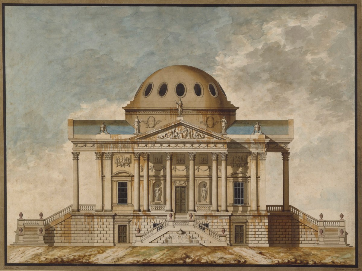 John Yenn RA, Design for a nobleman's villa: elevation