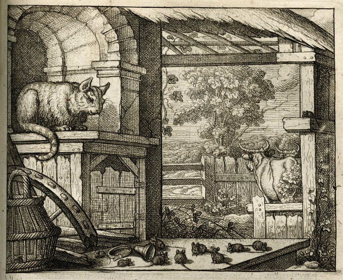Francis Barlow, The Cat and Mice