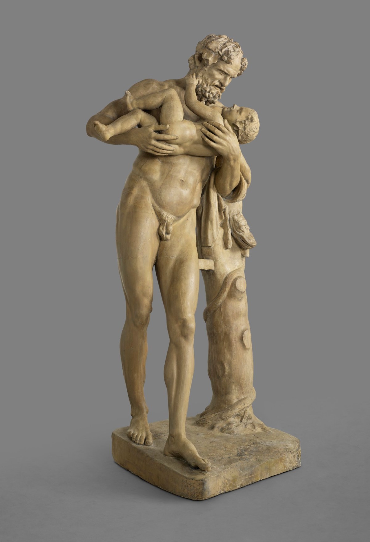 Unidentified Roman sculptor, Cast of Silenus with the Infant Bacchus
