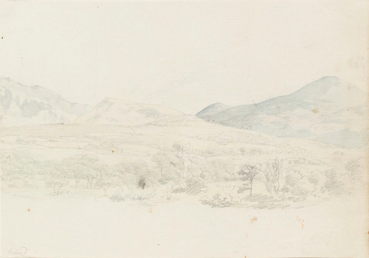 Philip Reinagle RA, Landscape with mountains in Ireland